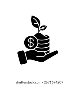 Vector de conjunto de iconos de financiamiento ecológico. Conjunto de iconos lineales de ahorro de dinero y Vector financiero. Colección aislada del icono tal como dinero, dólar, divisa, monedas, mano, hoja, respetuoso del medio ambiente, tarjeta de crédito, finanzas.