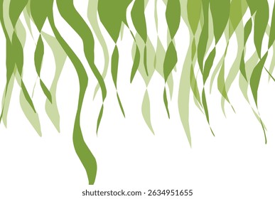 Eco green frame theme ornament design