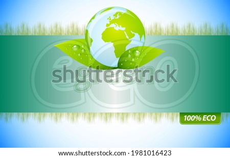 eco green global enviroment vector
