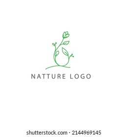 eco green house with leaf abstract logo for real estate company