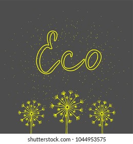 Eco green icon.