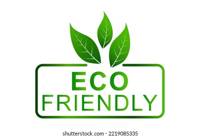 Logo del icono ecológico. Ve a la etiqueta verde. Licencia verde, flor de insignias, elemento vegetal. Ilustración vectorial. EPS 10.