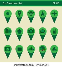 Eco Green Icon Set