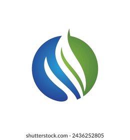Eco green icon vector illustration design template