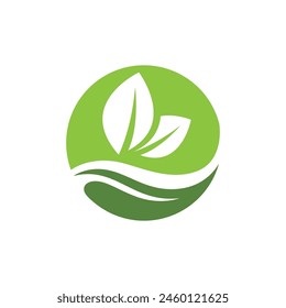 Eco green icon vector illustration design template