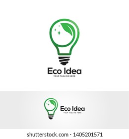 eco green idea logo designs concept, creative icon symbol technology logo, bulb logo designs 
