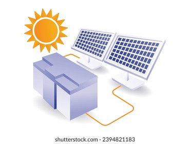 Umweltfreundliches Informationskonzept für Solarpaneelen-Energiespeicherbatterien