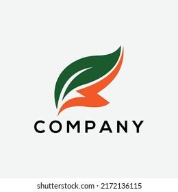 Eco Green Leaf Energy Logo Royalty Free Vector Image