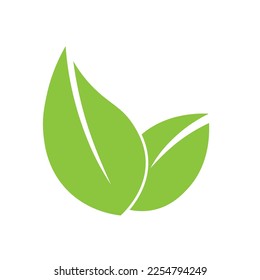 Icono de hoja verde ecológica Bio Naturaleza ecológica símbolo ecológico para web y negocios