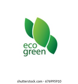 eco green leaf logo