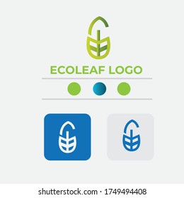 Eco Green Leaf Logo design - nature concept can for healthy logo - spa logo - beauty sign