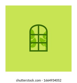 Eco Green Leaf logo and Icon. Concept design logo for beauty, botanical, organic, nature.