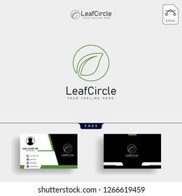 Eco green leaf logo template. Abstract Vector Green leaves Ecology icon