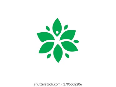 eco green leaf vector design
