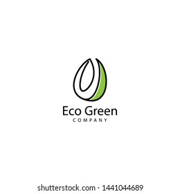 Eco Green Logo Design Icon
