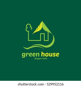 Eco Green Logo Design Template. Vector Illustration