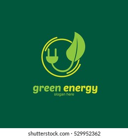 Eco Green Logo Design Template. Vector Illustration