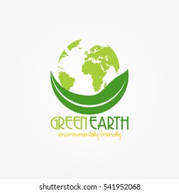 Eco Green Logo Design Template. Vector Illustration