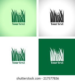 Eco green logo template