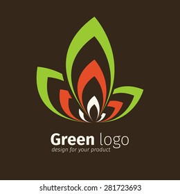 Eco green logo template