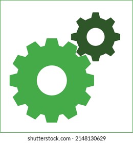 Máquina verde ecológica - Icono de vector verde