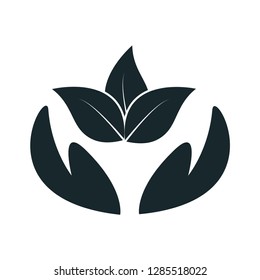 Eco green vector logo template