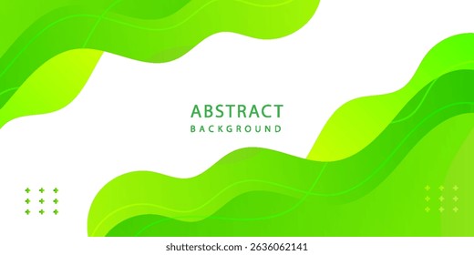 Eco Green Wavy Background. Ideal for business presentations, technology, nature, environmental themes