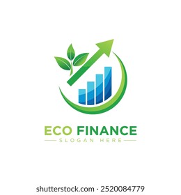 Eco Grow Modern Economic Financial Logo Design