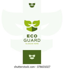 Eco guard logo template