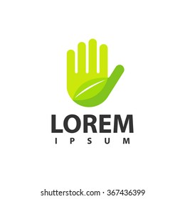 Eco hand logo