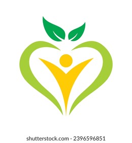 eco health life vegetarian vector