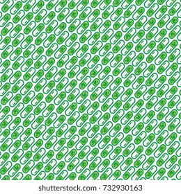 Eco health pattern with leaves