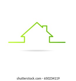 Eco home abstract concept
