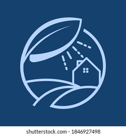 Eco home icon symbol from mother earth day collection. Eco home icon trendy and modern eco home symbol. Vector illustration EPS.8 EPS.10