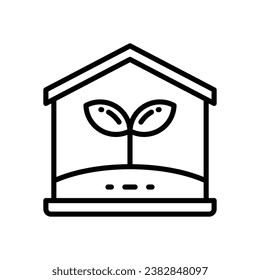 eco home line icon. vector icon for your website, mobile, presentation, and logo design.