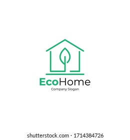 Eco Home Logo Design Template