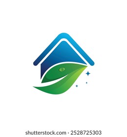 eco home logo Icon design template illustration