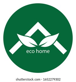 Eco home logo stock illustration design