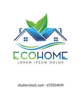 Eco Home Logo Symbol Icon