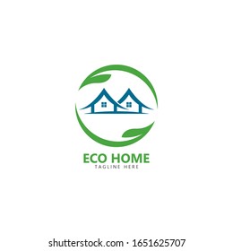 Eco-Home-Logo Vektorillustration Icon Illustration Design 