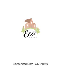 Eco home logotype.