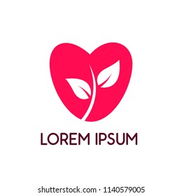 eco home, love and life, logo design, nature