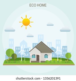 Eco Home Vector