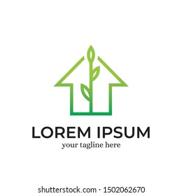 Eco Homes Logo Design Template Inspiration - Vector