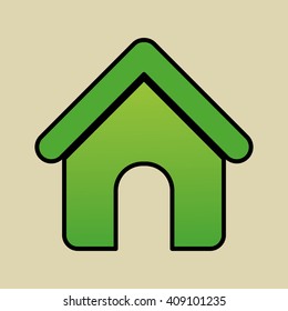 eco house design , vector illustration