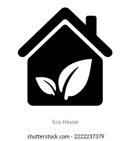 Eco House and ecology icon concept