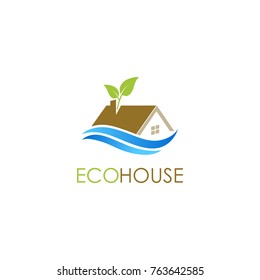 eco house environment logo