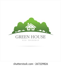 Eco house. Green house