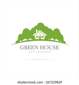 Eco house. Green house