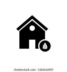 Eco house icon